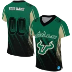 customized south florida bulls halftone flow green black jersey best selling
