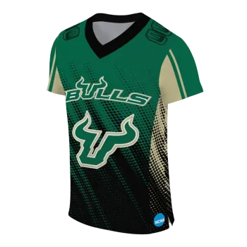 customized south florida bulls halftone flow green black jersey fashion forward