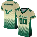 customized south florida bulls halftone sweep gold black jersey best selling