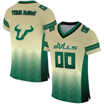customized south florida bulls halftone sweep gold black jersey best selling