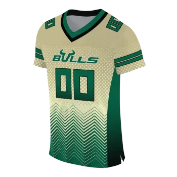 customized south florida bulls halftone sweep gold black jersey fashion forward