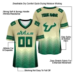 customized south florida bulls halftone sweep gold black jersey best selling