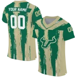 customized south florida bulls striped texture green jersey best selling