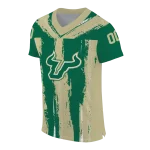 customized south florida bulls striped texture green jersey best selling