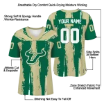 customized south florida bulls striped texture green jersey best selling
