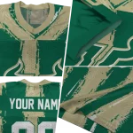 customized south florida bulls striped texture green jersey best selling