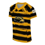 customized southern miss golden eagles art stripe black jersey best selling