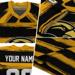 customized southern miss golden eagles art stripe black jersey best selling