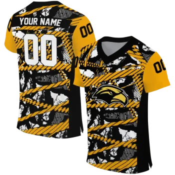 customized southern miss golden eagles camo shatter black jersey best selling