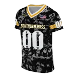 customized southern miss golden eagles camouflage abstract black jersey best selling