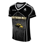 customized southern miss golden eagles halftone slant black jersey best selling