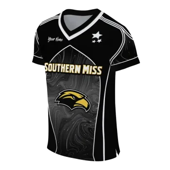 customized southern miss golden eagles halftone slant black jersey fashion forward