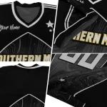 customized southern miss golden eagles halftone slant black jersey best selling