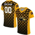 customized southern miss golden eagles stacked rectangle black jersey best selling