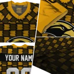 customized southern miss golden eagles stacked rectangle black jersey best selling