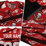 customized tampa bay buccaneers camo shatter red jersey best selling