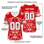 customized tampa bay buccaneers mirrored pattern red jersey best selling