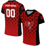 customized tampa bay buccaneers stacked rectangle red jersey best selling