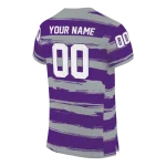 customized tcu horned frogs art stripe purple jersey best selling
