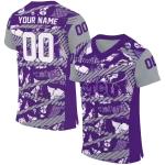 customized tcu horned frogs camo shatter purple jersey best selling