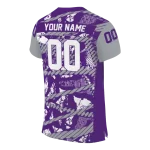customized tcu horned frogs camo shatter purple jersey best selling