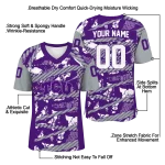 customized tcu horned frogs camo shatter purple jersey best selling