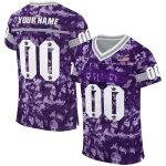 customized tcu horned frogs camouflage abstract purple jersey best selling