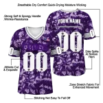 customized tcu horned frogs camouflage abstract purple jersey best selling