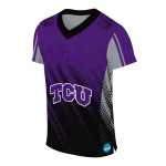 customized tcu horned frogs halftone flow purple black jersey best selling