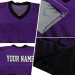 customized tcu horned frogs halftone flow purple black jersey best selling