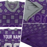 customized tcu horned frogs stacked rectangle purple jersey best selling