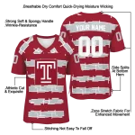 customized temple owls layered grids red jersey best selling