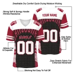customized temple owls tire arrows red black white jersey best selling