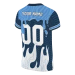 customized tennessee titans dripping flames navy white jersey best selling