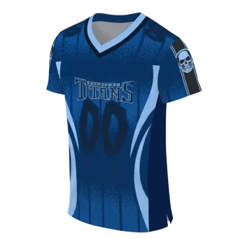 customized tennessee titans dynamic dots blue jersey fashion forward