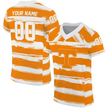 customized tennessee volunteers art stripe orange jersey best selling