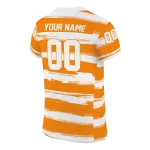 customized tennessee volunteers art stripe orange jersey best selling