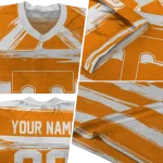 customized tennessee volunteers art stripe orange jersey best selling