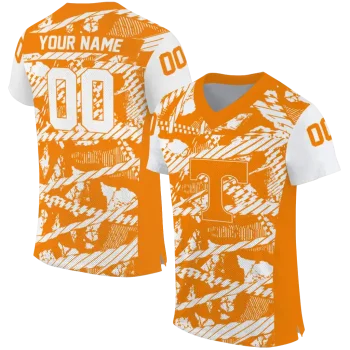 customized tennessee volunteers camo shatter orange jersey best selling