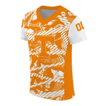 customized tennessee volunteers camo shatter orange jersey fashion forward