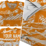 customized tennessee volunteers camo shatter orange jersey best selling