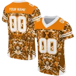 customized tennessee volunteers mirrored pattern orange jersey best selling