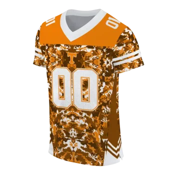 customized tennessee volunteers mirrored pattern orange jersey fashion forward