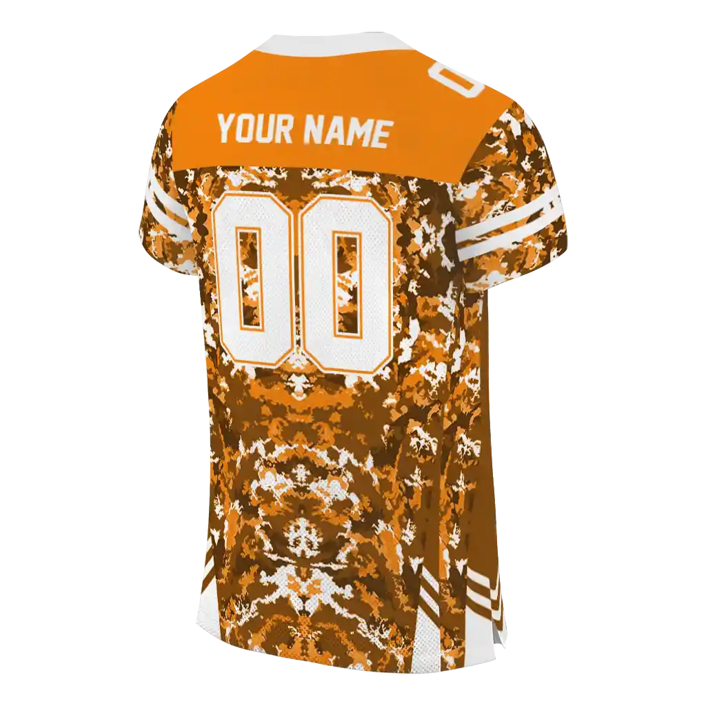 customized tennessee volunteers mirrored pattern orange jersey high quality customized tennessee volunteers mirrored pattern orange jersey high quality