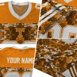 customized tennessee volunteers mirrored pattern orange jersey best selling