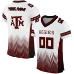 customized texas am aggies halftone sweep white black jersey best selling