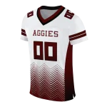 customized texas am aggies halftone sweep white black jersey best selling