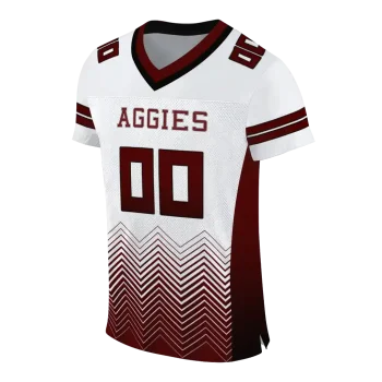 customized texas am aggies halftone sweep white black jersey fashion forward