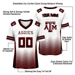 customized texas am aggies halftone sweep white black jersey best selling