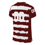 customized texas am aggies layered grids maroon jersey best selling